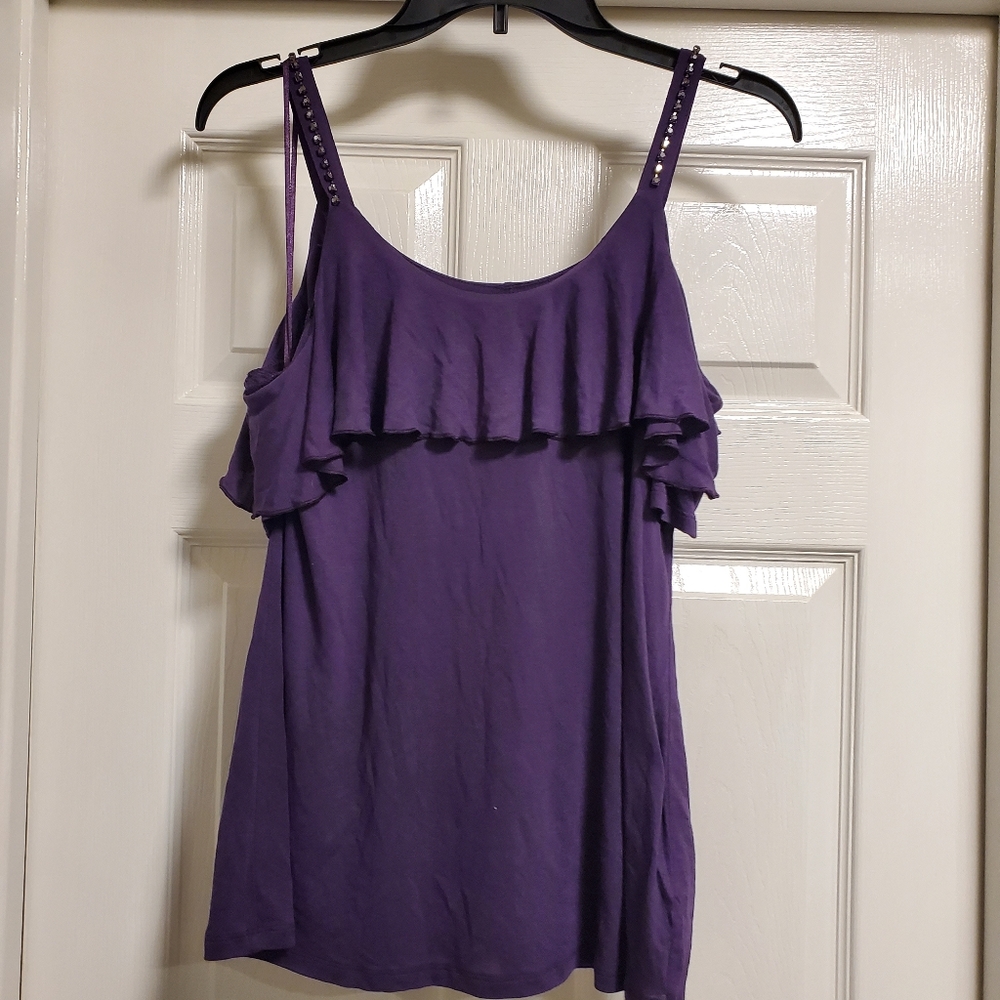 Purple spaghetti strap top